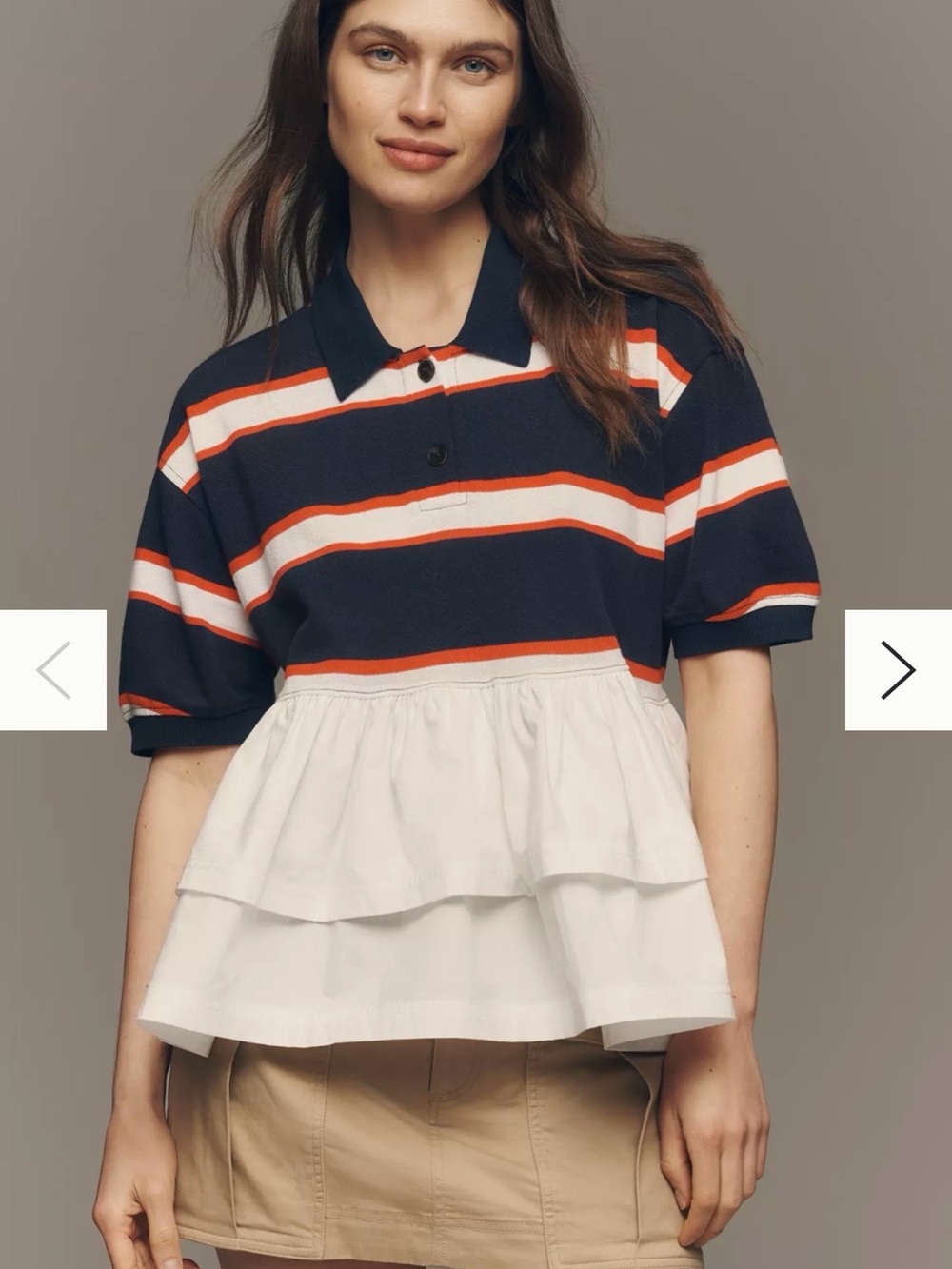 Maeve Je Peux Twofer Peplum Top